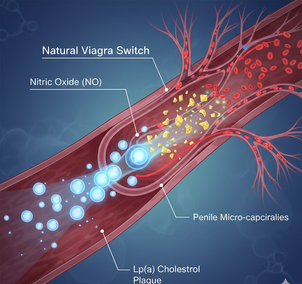Restored blood flow illustration - nitric oxide and unclogged capillaries